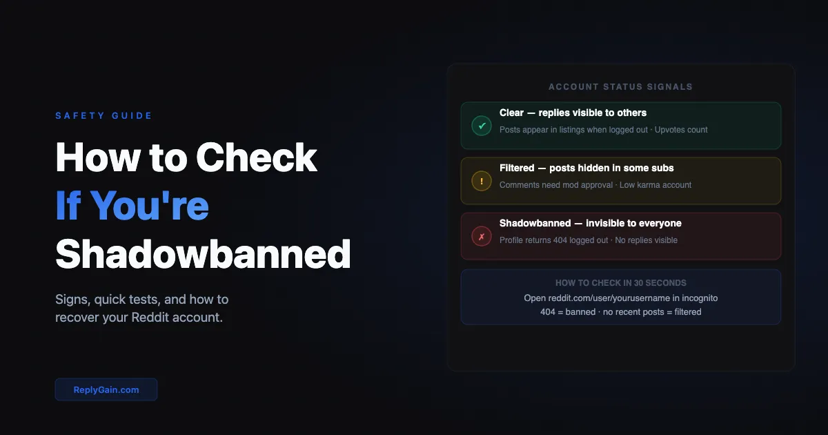 How to Check If You're Shadowbanned on Reddit (And How to Fix It)